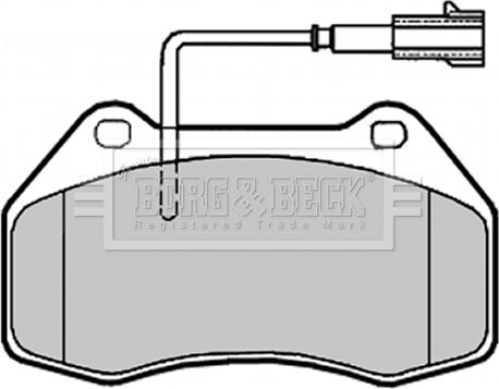 Borg & Beck BBP2019 - Тормозные колодки, дисковые, комплект autospares.lv