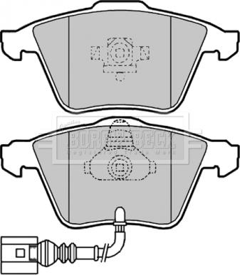 VAG 1K0 698 151P - Тормозные колодки, дисковые, комплект autospares.lv