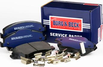 Borg & Beck BBP2083 - Тормозные колодки, дисковые, комплект autospares.lv