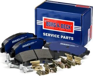 Borg & Beck BBP2035 - Тормозные колодки, дисковые, комплект autospares.lv