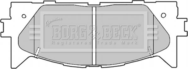 Borg & Beck BBP2026 - Тормозные колодки, дисковые, комплект autospares.lv