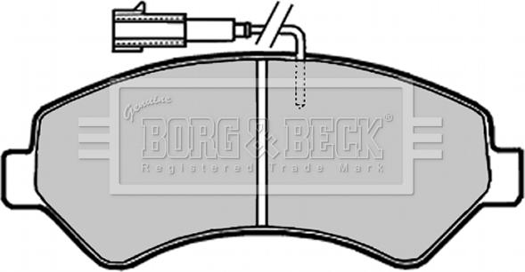 Borg & Beck BBP2020 - Тормозные колодки, дисковые, комплект autospares.lv