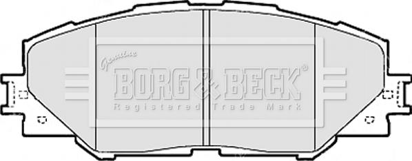 Borg & Beck BBP2079 - Тормозные колодки, дисковые, комплект autospares.lv