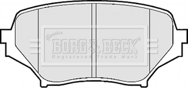 Borg & Beck BBP2075 - Тормозные колодки, дисковые, комплект autospares.lv