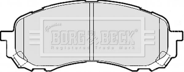 Borg & Beck BBP2078 - Тормозные колодки, дисковые, комплект autospares.lv