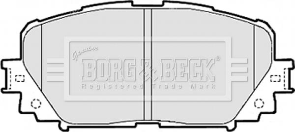 Borg & Beck BBP2073 - Тормозные колодки, дисковые, комплект autospares.lv