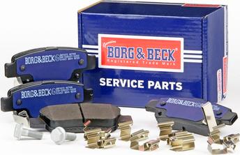 Borg & Beck BBP2072 - Тормозные колодки, дисковые, комплект autospares.lv