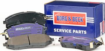 Borg & Beck BBP2077 - Тормозные колодки, дисковые, комплект autospares.lv