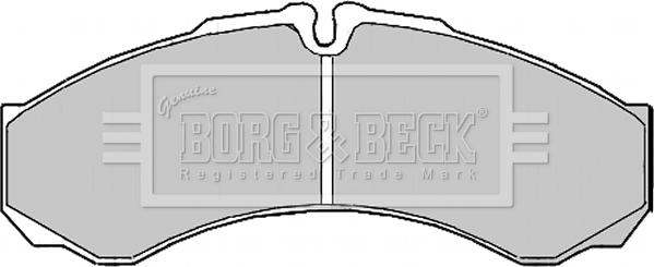 Borg & Beck BBP2195 - Тормозные колодки, дисковые, комплект autospares.lv