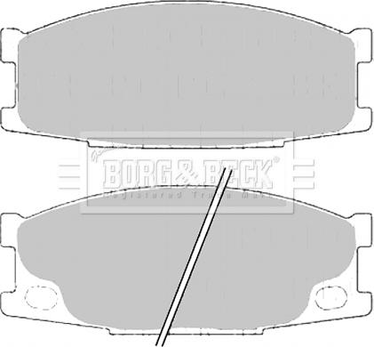 Borg & Beck BBP2193 - Тормозные колодки, дисковые, комплект autospares.lv