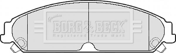 Borg & Beck BBP2156 - Тормозные колодки, дисковые, комплект autospares.lv