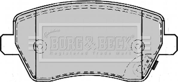 Borg & Beck BBP2169 - Тормозные колодки, дисковые, комплект autospares.lv
