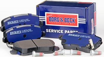 Borg & Beck BBP2166 - Тормозные колодки, дисковые, комплект autospares.lv
