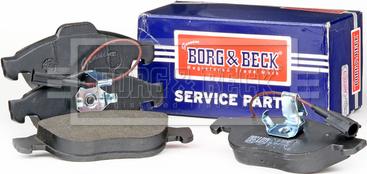 Borg & Beck BBP2160 - Тормозные колодки, дисковые, комплект autospares.lv