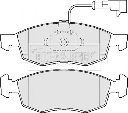 Borg & Beck BBP2162 - Тормозные колодки, дисковые, комплект autospares.lv