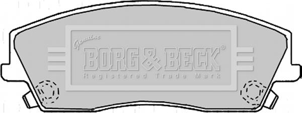 Borg & Beck BBP2167 - Тормозные колодки, дисковые, комплект autospares.lv