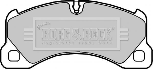 Borg & Beck BBP2101 - Тормозные колодки, дисковые, комплект autospares.lv