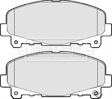 Borg & Beck BBP2112 - Тормозные колодки, дисковые, комплект autospares.lv