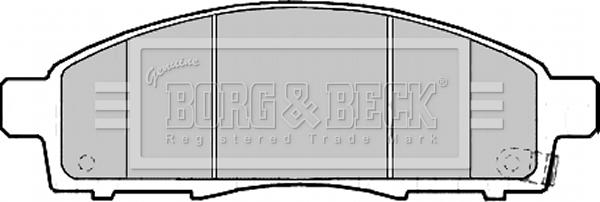 Borg & Beck BBP2189 - Тормозные колодки, дисковые, комплект autospares.lv