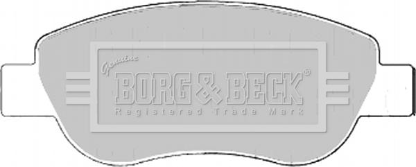 Borg & Beck BBP2186 - Тормозные колодки, дисковые, комплект autospares.lv