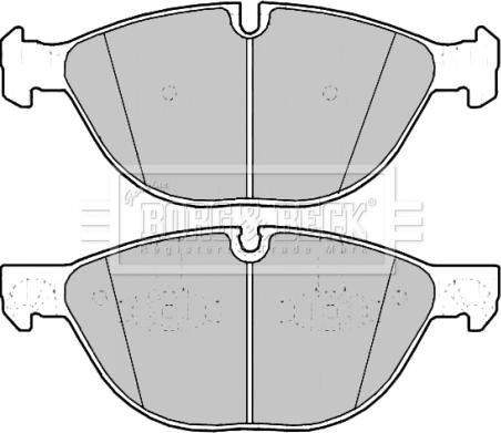 Borg & Beck BBP2187 - Тормозные колодки, дисковые, комплект autospares.lv