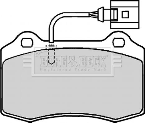 Borg & Beck BBP2133 - Тормозные колодки, дисковые, комплект autospares.lv