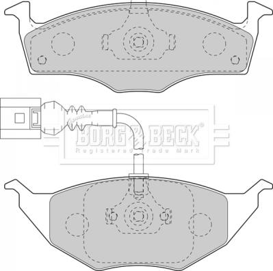 Borg & Beck BBP2129 - Тормозные колодки, дисковые, комплект autospares.lv