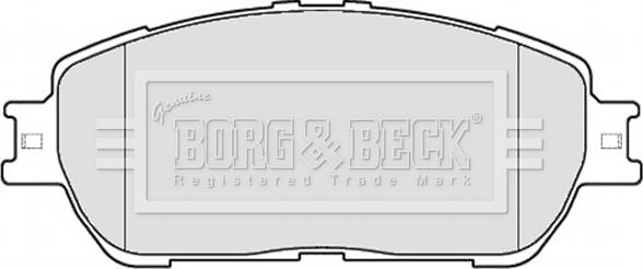 Borg & Beck BBP2121 - Тормозные колодки, дисковые, комплект autospares.lv