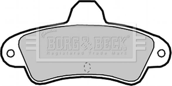 Borg & Beck BBP2128 - Тормозные колодки, дисковые, комплект autospares.lv