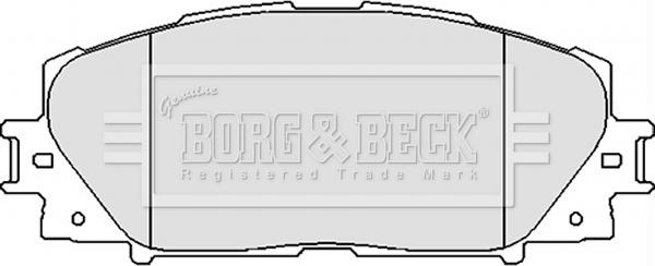 Borg & Beck BBP2123 - Тормозные колодки, дисковые, комплект autospares.lv