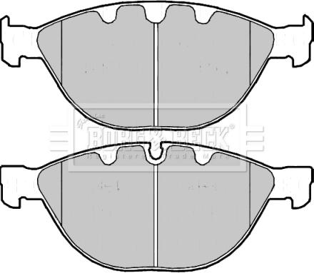 Borg & Beck BBP2178 - Тормозные колодки, дисковые, комплект autospares.lv