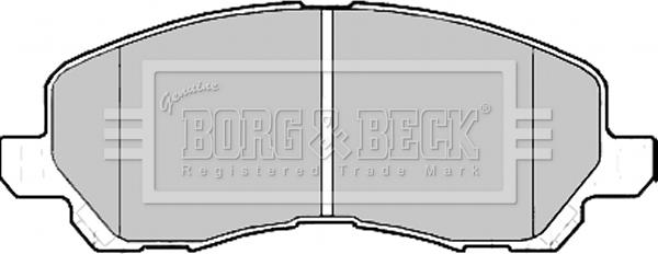 Borg & Beck BBP2173 - Тормозные колодки, дисковые, комплект autospares.lv