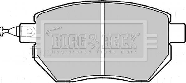 Borg & Beck BBP2172 - Тормозные колодки, дисковые, комплект autospares.lv