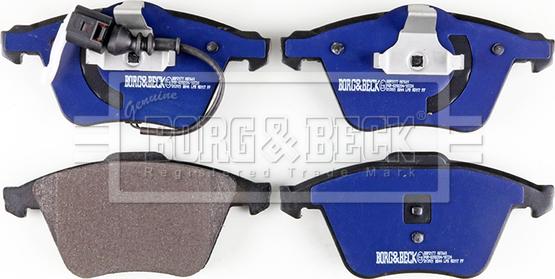 Borg & Beck BBP2177 - Тормозные колодки, дисковые, комплект autospares.lv