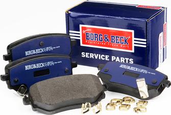 Borg & Beck BBP2814 - Тормозные колодки, дисковые, комплект autospares.lv