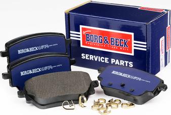 Borg & Beck BBP2815 - Тормозные колодки, дисковые, комплект autospares.lv