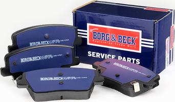 Borg & Beck BBP2826 - Тормозные колодки, дисковые, комплект autospares.lv