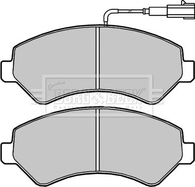 Borg & Beck BBP2394 - Тормозные колодки, дисковые, комплект autospares.lv