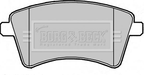 Borg & Beck BBP2349 - Тормозные колодки, дисковые, комплект autospares.lv