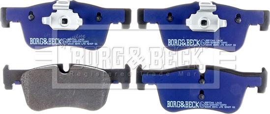 Borg & Beck BBP2346 - Тормозные колодки, дисковые, комплект autospares.lv