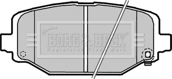 Borg & Beck BBP2341 - Тормозные колодки, дисковые, комплект autospares.lv