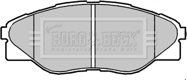 Borg & Beck BBP2348 - Тормозные колодки, дисковые, комплект autospares.lv