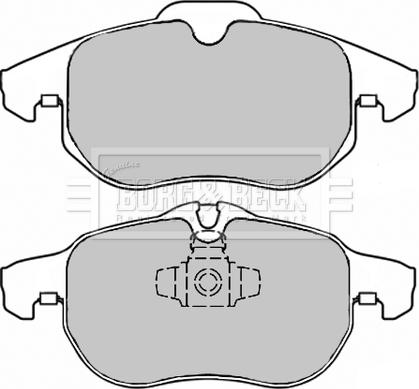 Borg & Beck BBP2354 - Тормозные колодки, дисковые, комплект autospares.lv