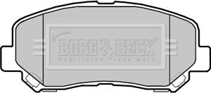 Borg & Beck BBP2355 - Тормозные колодки, дисковые, комплект autospares.lv