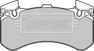 Borg & Beck BBP2356 - Тормозные колодки, дисковые, комплект autospares.lv