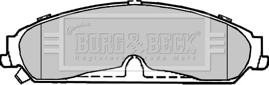 Borg & Beck BBP2369 - Тормозные колодки, дисковые, комплект autospares.lv