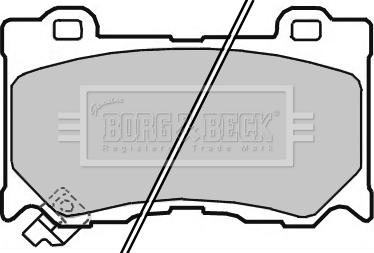 Borg & Beck BBP2363 - Тормозные колодки, дисковые, комплект autospares.lv