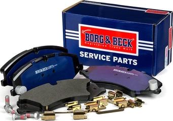 Borg & Beck BBP2306 - Тормозные колодки, дисковые, комплект autospares.lv