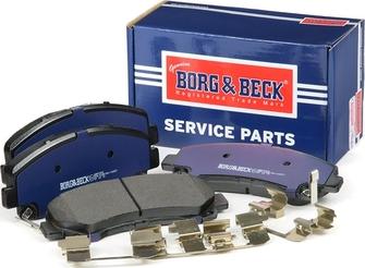 Borg & Beck BBP2308 - Тормозные колодки, дисковые, комплект autospares.lv