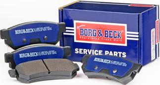 Borg & Beck BBP2307 - Тормозные колодки, дисковые, комплект autospares.lv